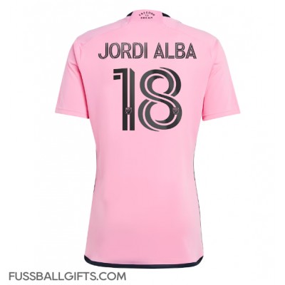 Inter Miami Jordi Alba #18 Fußballbekleidung Heimtrikot 2024-25 Kurzarm Inter Miami Jordi Alba #18 Fußballbekleidung Heimtrikot 2024-25 Kurzarm